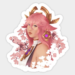 Yae Miko, Genshin Impact Sticker